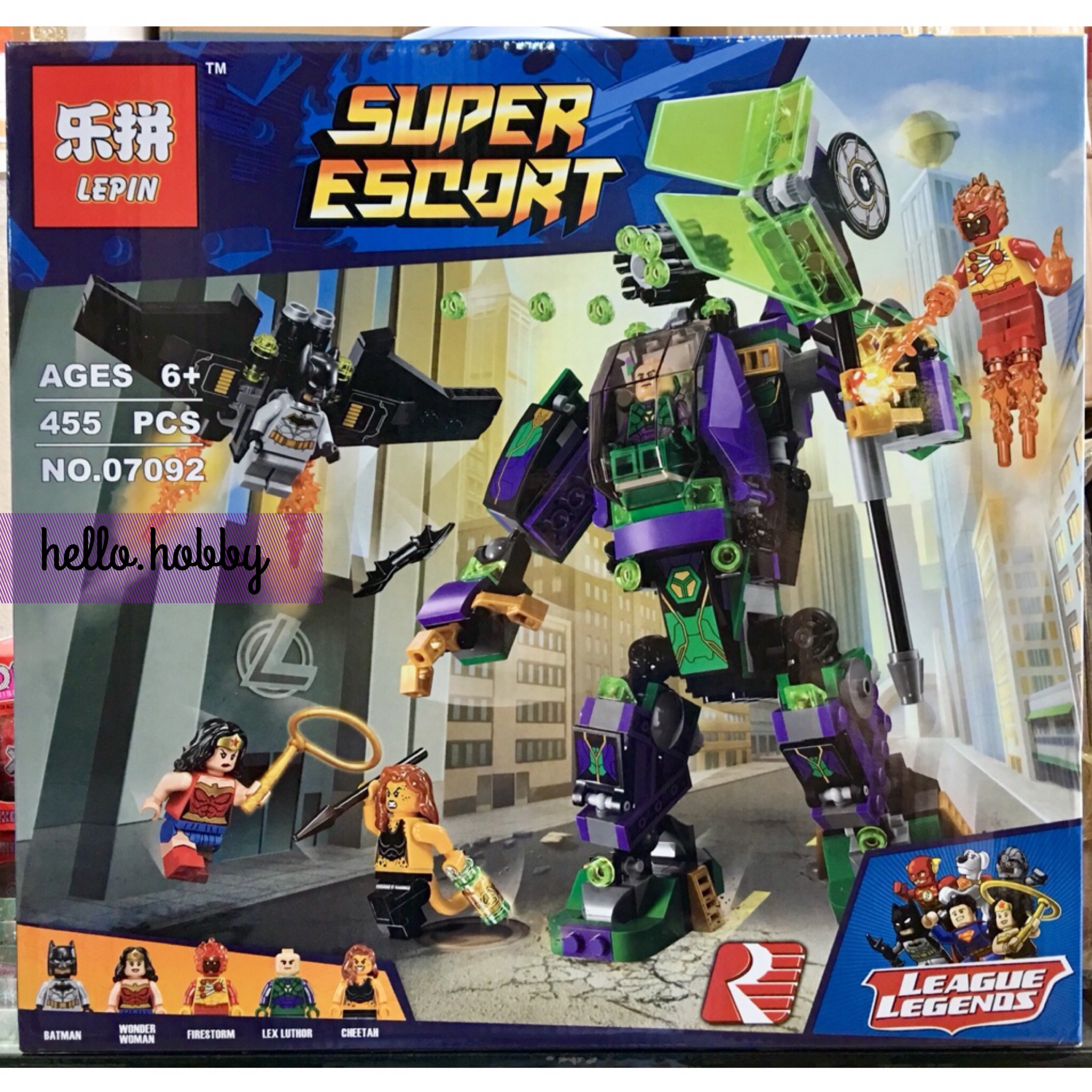 Lepin 07092 Lex Luthor Mech Takedown 455pcs