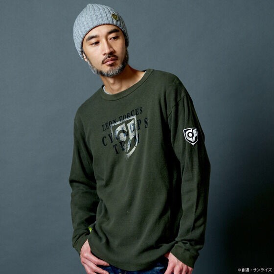 PRE-ORDER : STRICT-G.ARMS "Mobile Suit Gundam 0080 War in the Pocket" Waffle Long Sleeve T-shirt