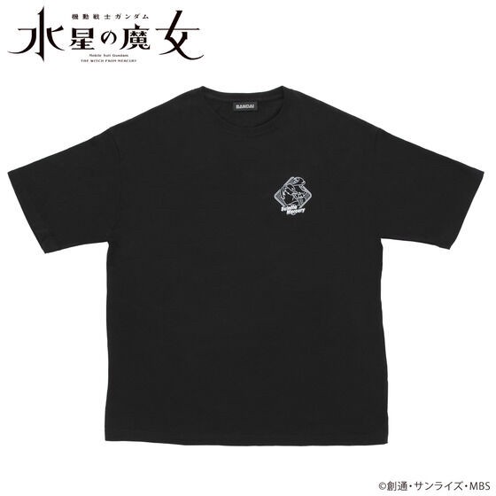 PRE-ORDER : Mobile Suit Gundam The Witch from Mercury "If you run you gain one, if you move forward you gain two" big Silhouette T-shirt