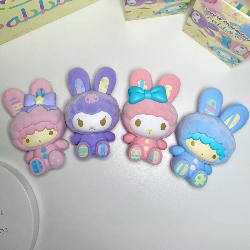 Sanrio Characters Rabbit Flocking Series by Miniso (Set of 6)