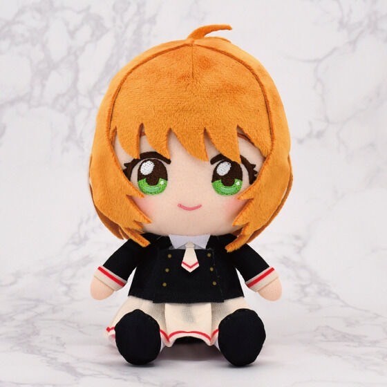 PRE-ORDER : Cardcaptor Sakura Chibi Plush Toy Sakura Kinomoto Uniform / Battle Ver.