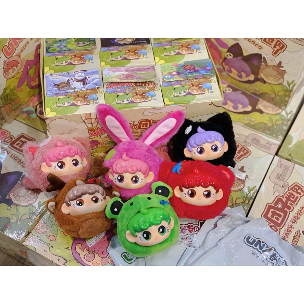 ตุ๊กตาพวงกุญแจ UNA Fantasy World - Roll Plush Toy Series by The Clock Toys