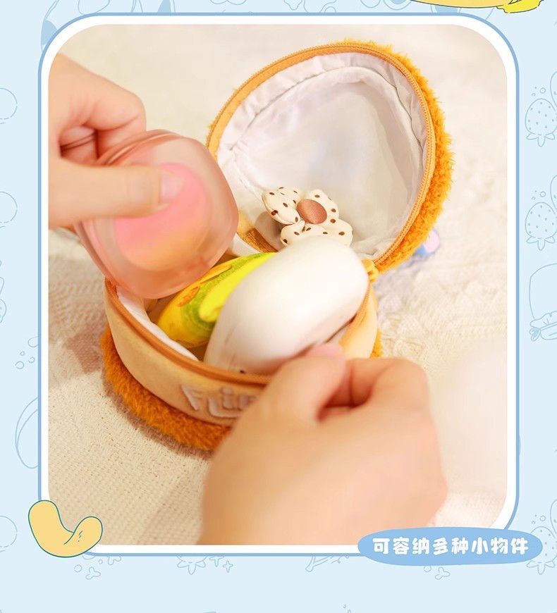 ได้1 ชิ้น กระเป๋าใส่ของจุกจิก ลิขสิทธิ์แท้ - Disney - Stitch - Flipping Amazing Fun Food Bag Series