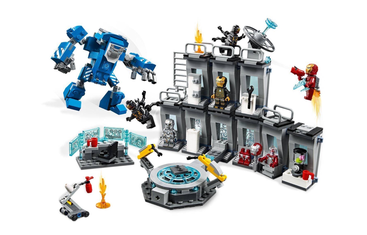 Lepin 07121 Iron Man Hall of Armour 587pcs