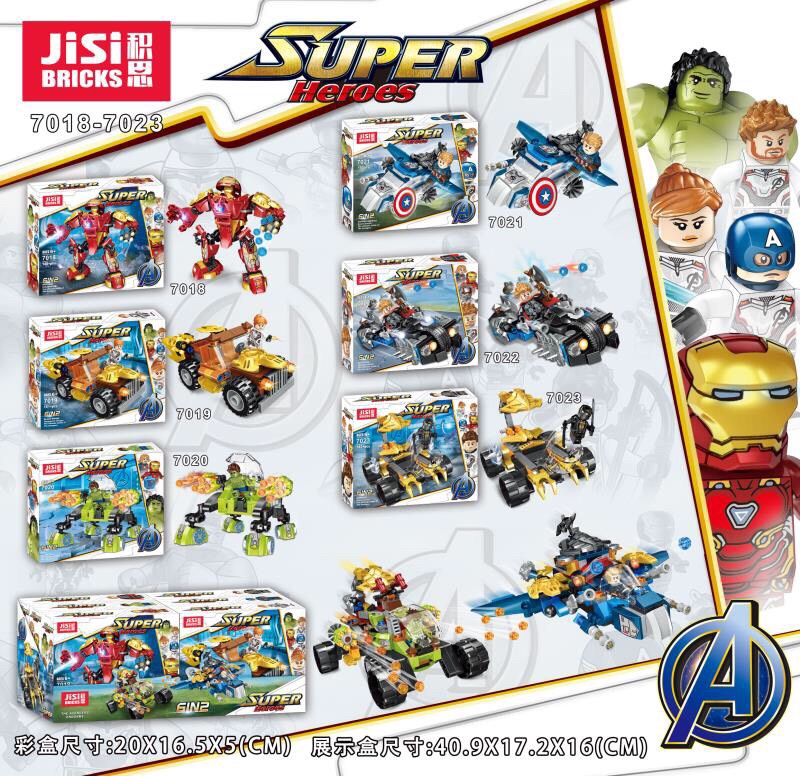 Jisi Bricks 7018-7023 Avengers