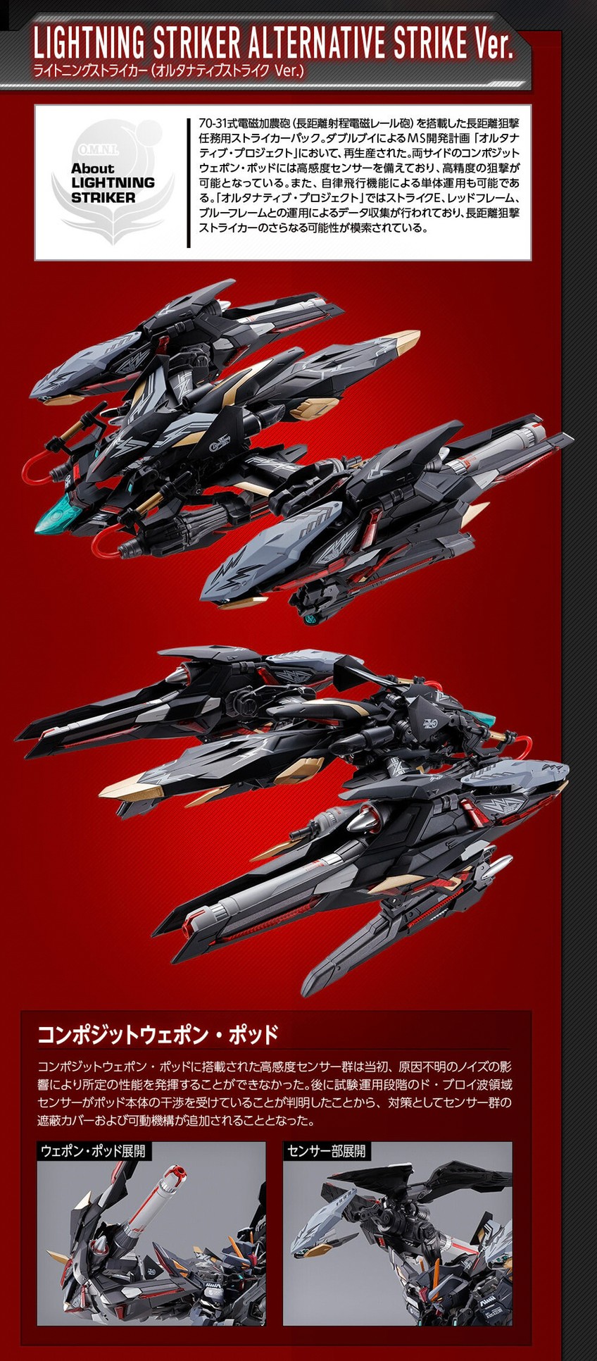 PRE-ORDER : METAL BUILD Lightning Striker (Alternative Strike Ver.)