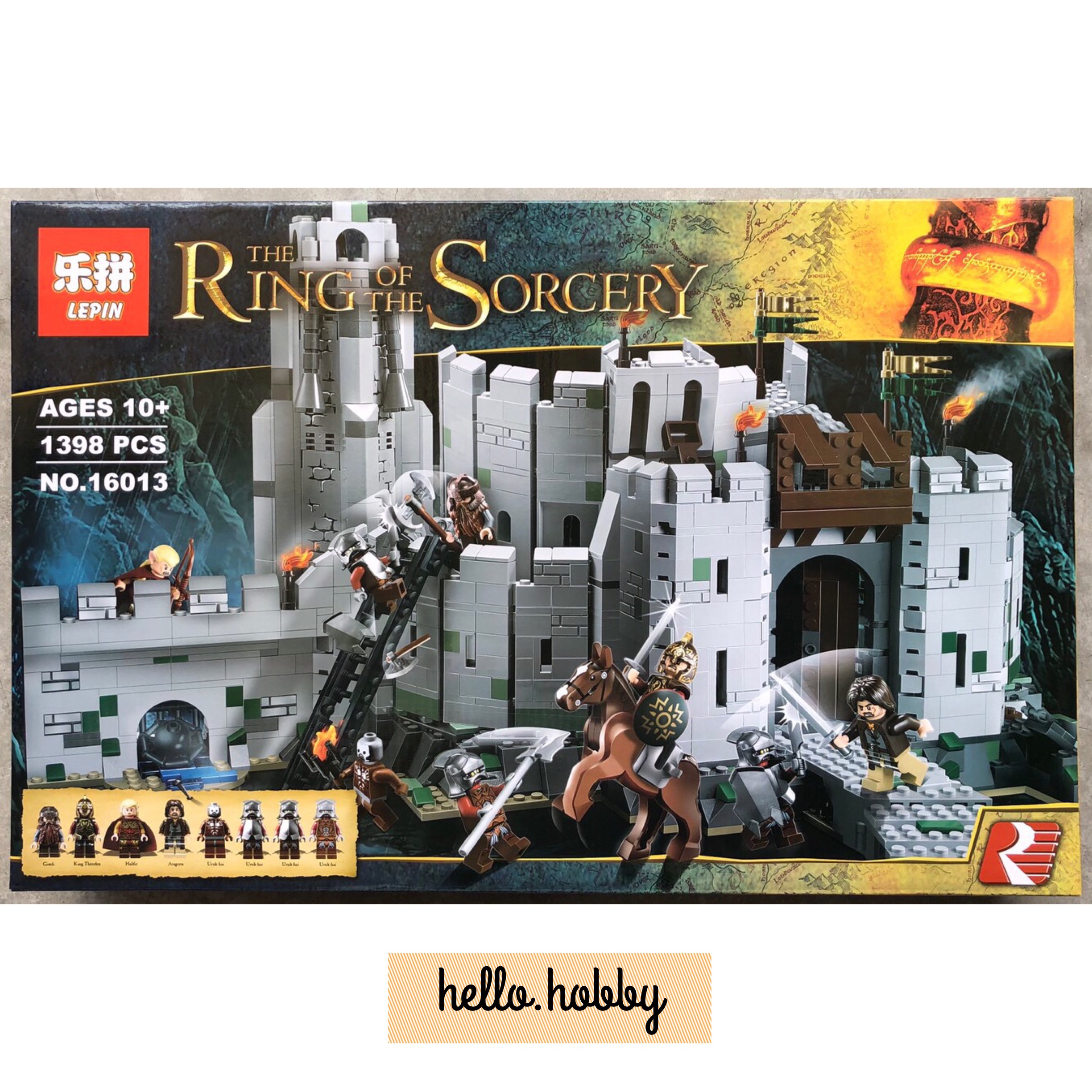Lepin 16013 The Lord of The Ring The Battle of Helm's Deep 1398pcs