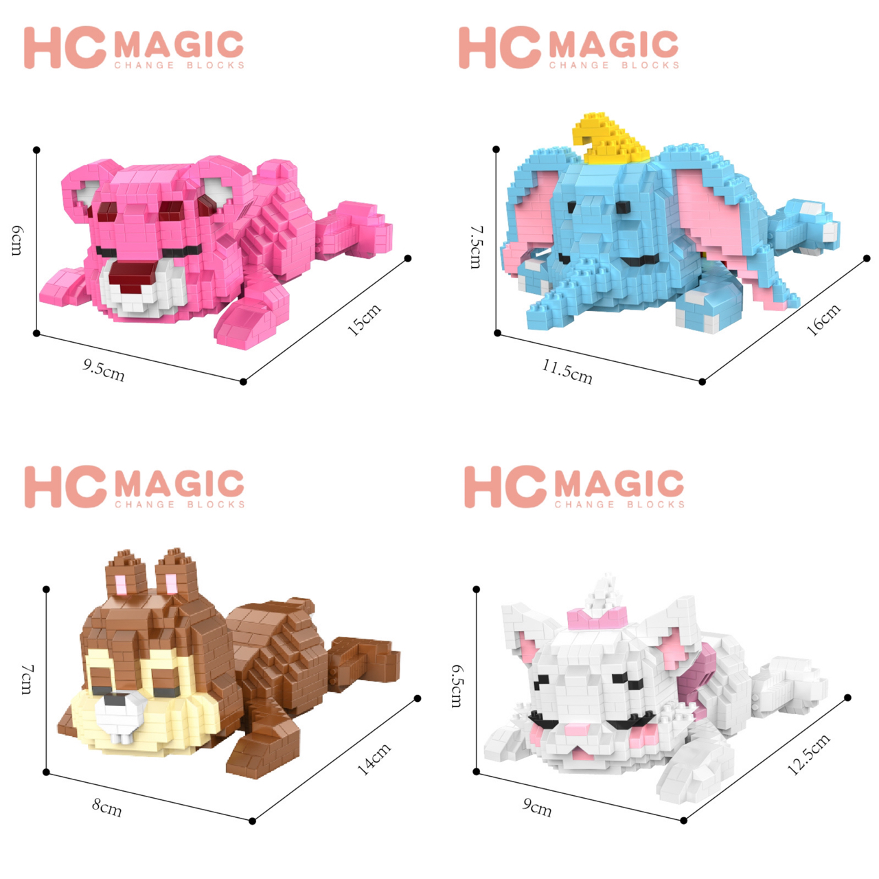 HC Magic 3010-3017 Sleepy Disney - Donald Duck, Daisy Duck, Pooh, Piglet