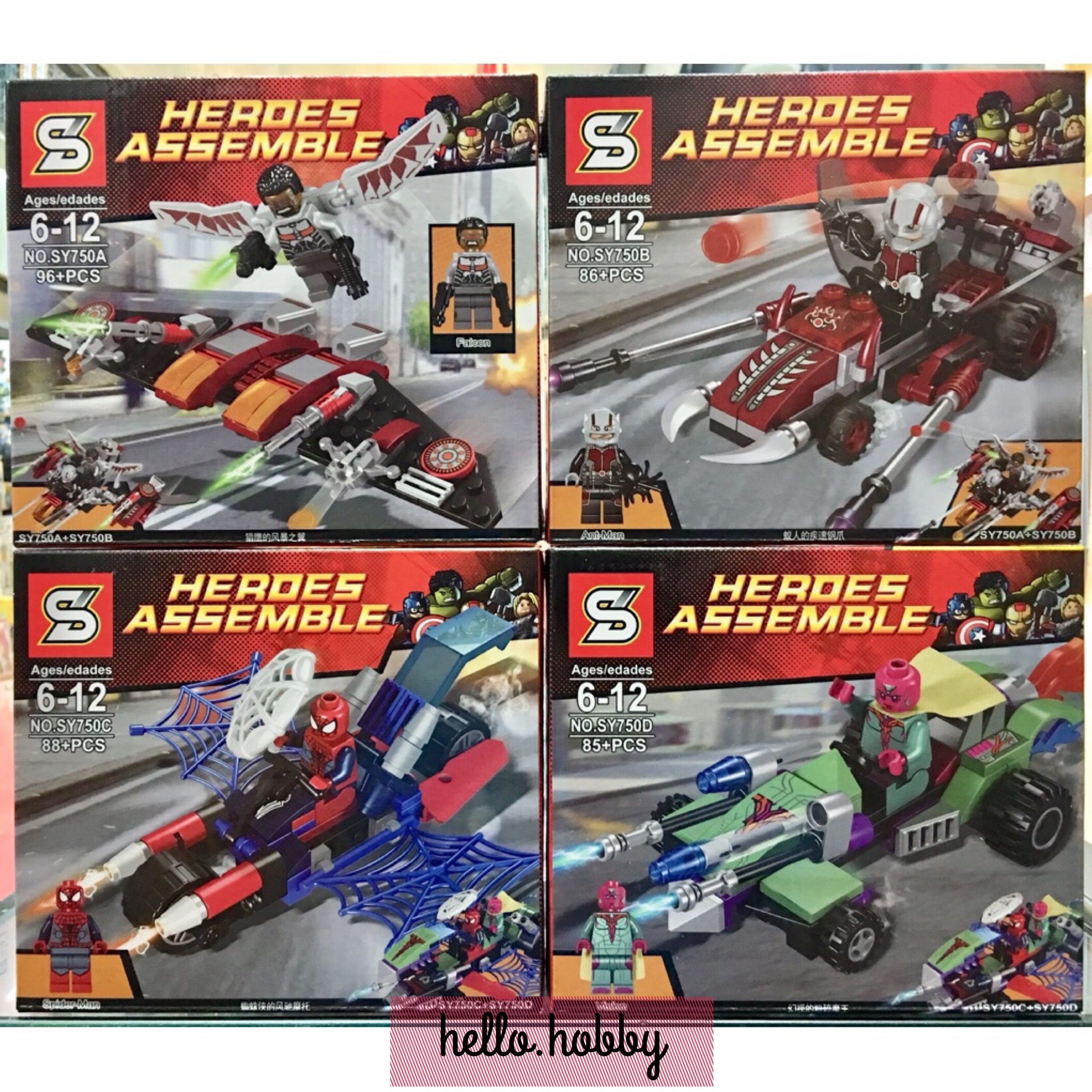 SY 750 A-D Heroes Assemble 4 in 2