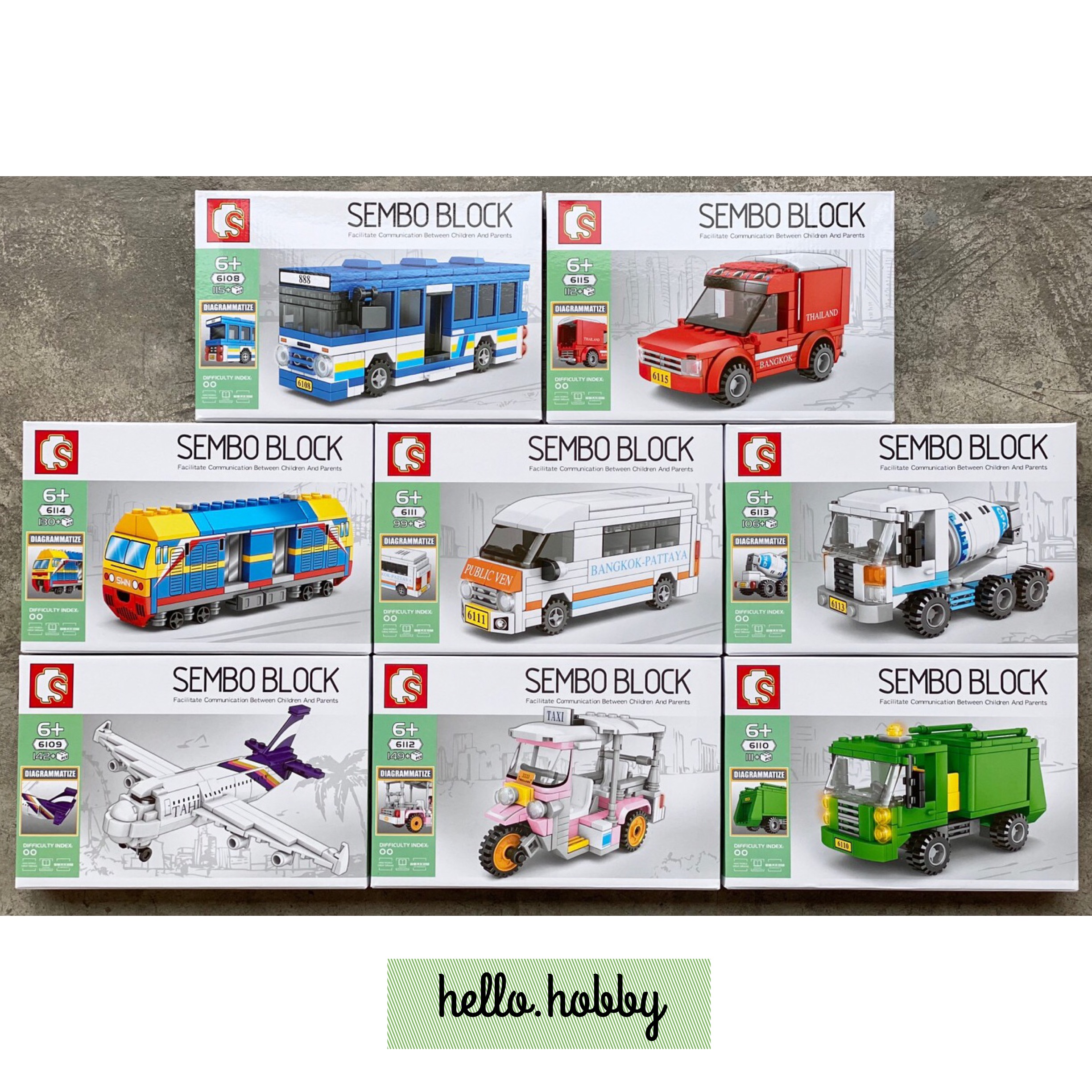 Sembo block 6108-6115 Amazing Thailand Vol.2