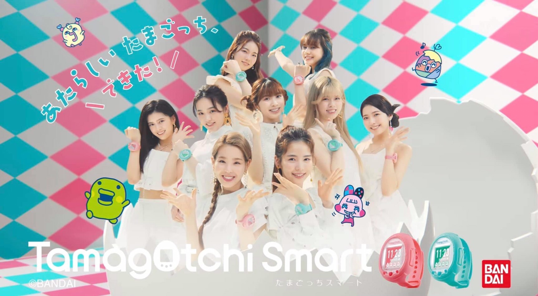 Pre-order : Tamagotchi Smart Coralpink / Tamagotchi Smart Mintblue