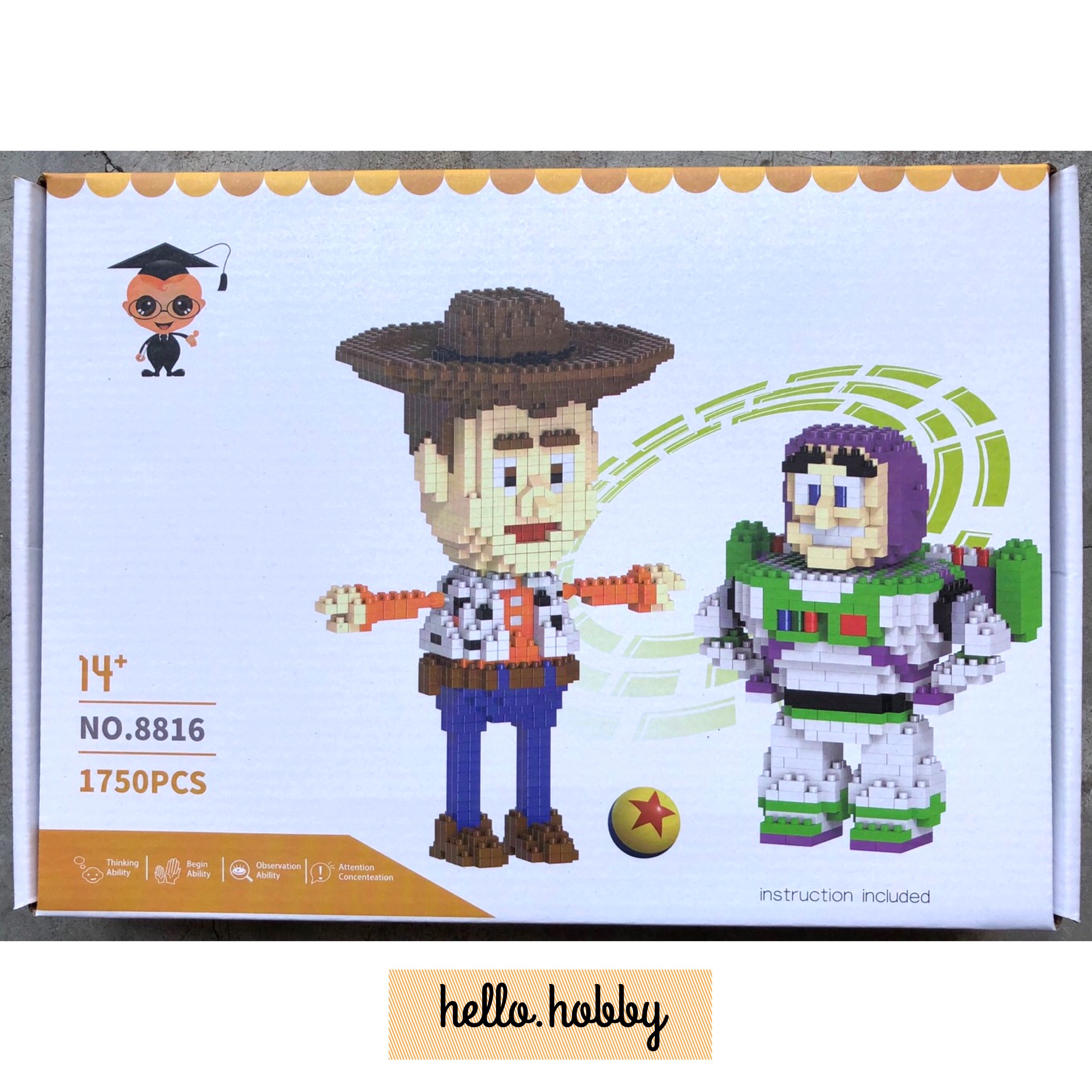 Babu 8816 Toys Story Woody & Buzz Lightyear 1750pcs