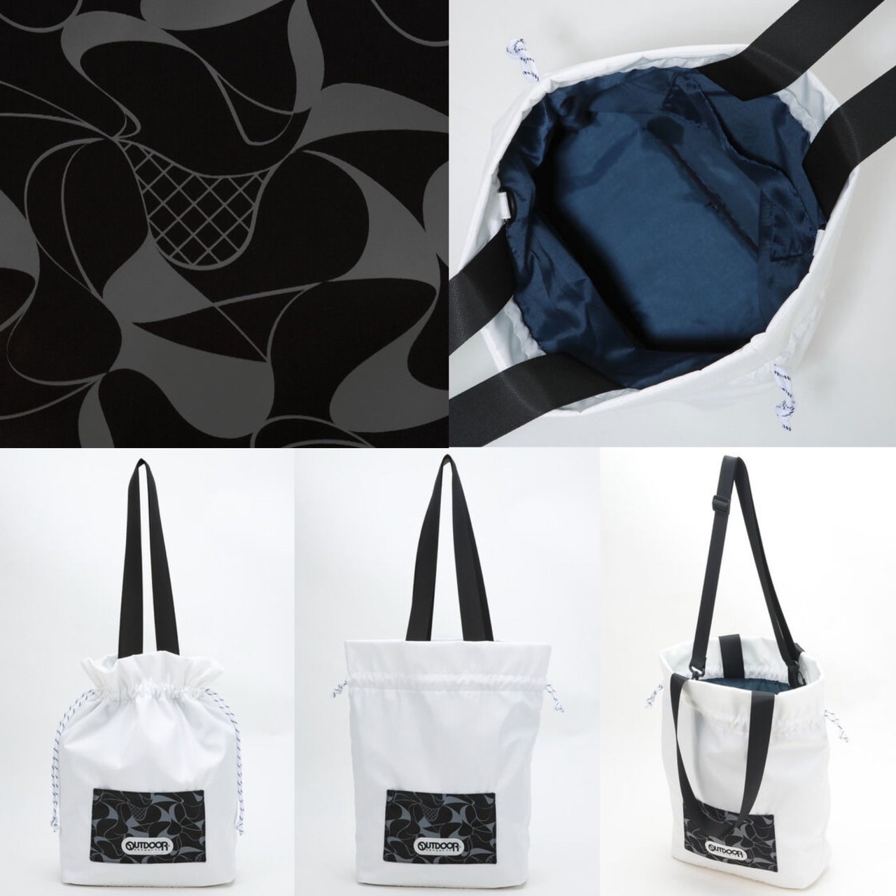 PRE-ORDER : Nintama Rantaro the Movie x OUTDOOR 2way Drawstring Tote