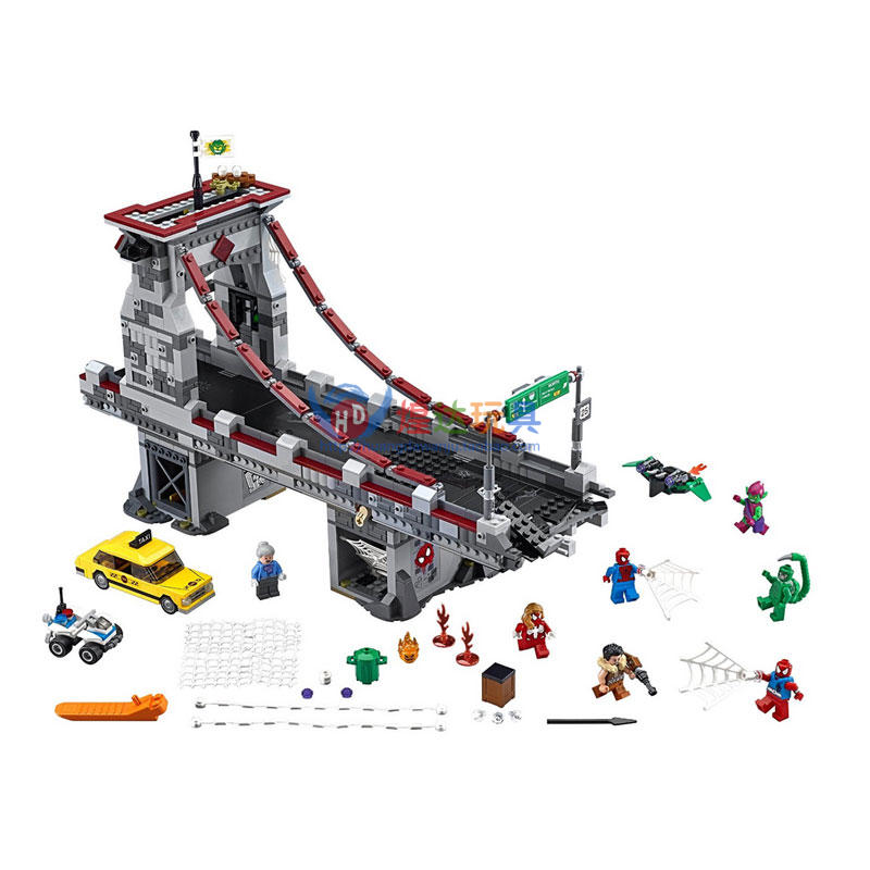 SY840 Heroes Assemble Spider man Web Warriors Ultimate Bridge Battle 1,179pcs