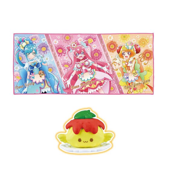 PRE-ORDER : Delicious Party Pretty Cure Tsumitsumi Cooking Recipe Pippi Meat Sauce Pasta Recipe Face Towel with Pippi
