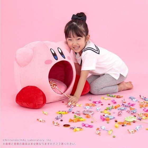 PRE-ORDER : ‘Inhaling! kirby’ Plush Cushion