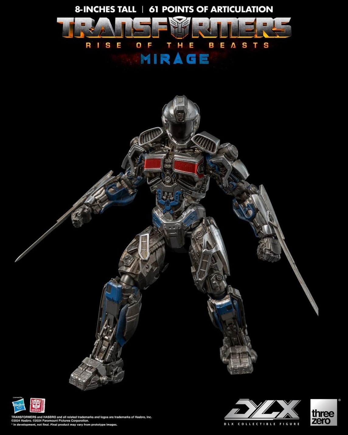 Pre-order : Transformers: Rise of the Beasts DLX Mirage Action Figure by ThreeZero