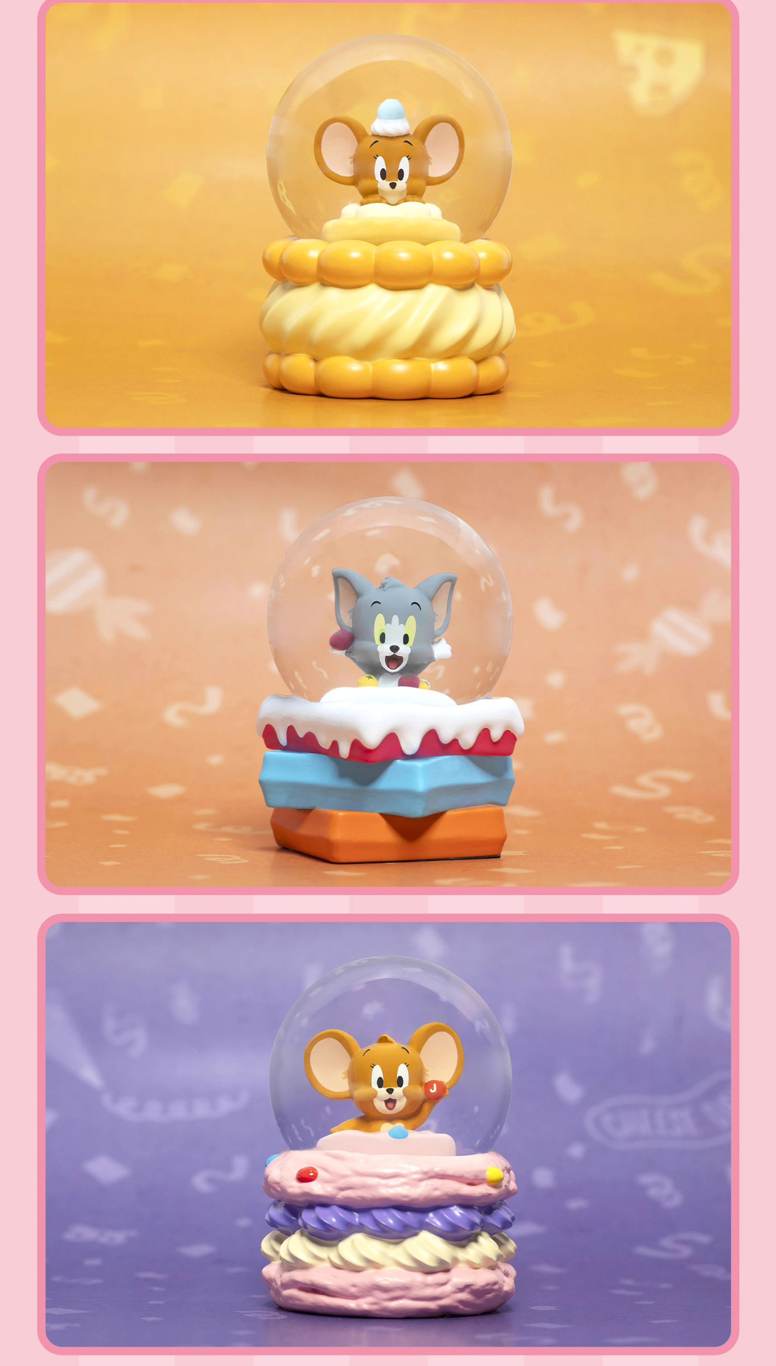 Tom & Jerry Dessert Series Mini Snow Globe by Soap Studio
