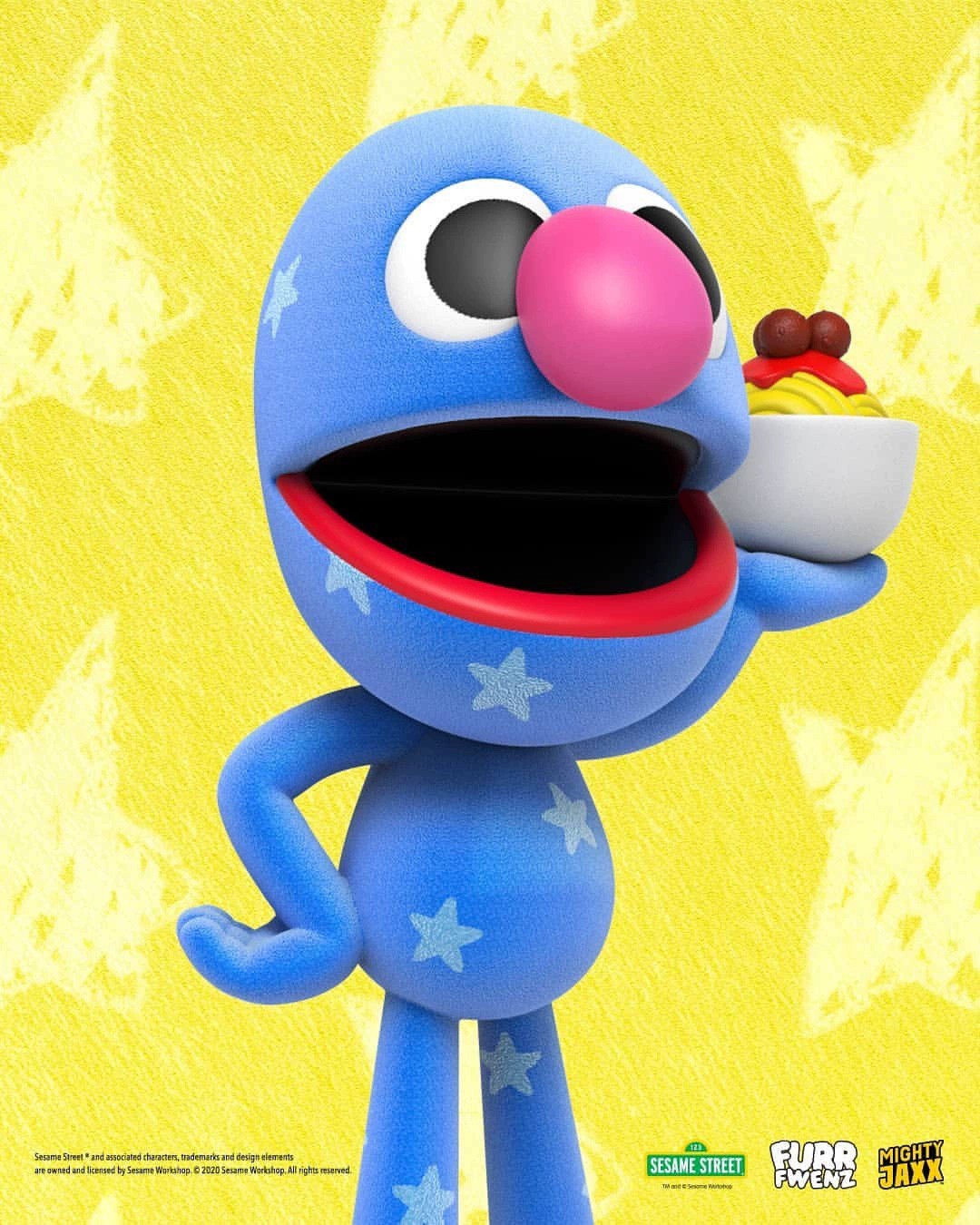 Fur Fwenz : Sesame Street Series Blind Box by Mighty Jaxx (Set of 6+3 secrets)