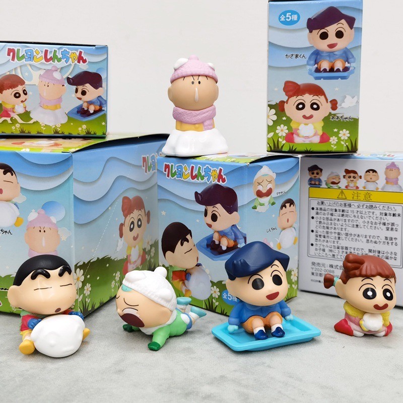 โมเดล Crayon Shinchan - Snow Battle Winter Series (Set of 5)
