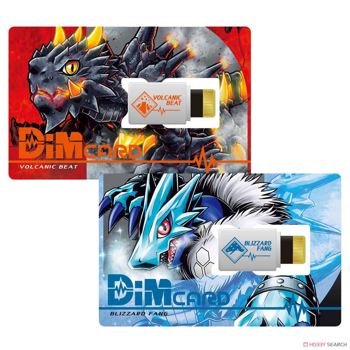 Dim Card Set Vol.1 Volcanic Beat & Blizzard Fang by Bandai