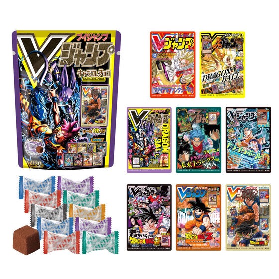 PRE-ORDER : Complete Set with 8 Packs of V Jump Cover Character Collection Chocolate