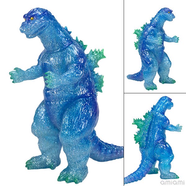 Godzilla - CCP Middle Size Series - Godzilla Vol.12 - Godzilla (1954) Cosmo Blue Glitter Ver. Soft Vinyl by CCP (Lot JP)