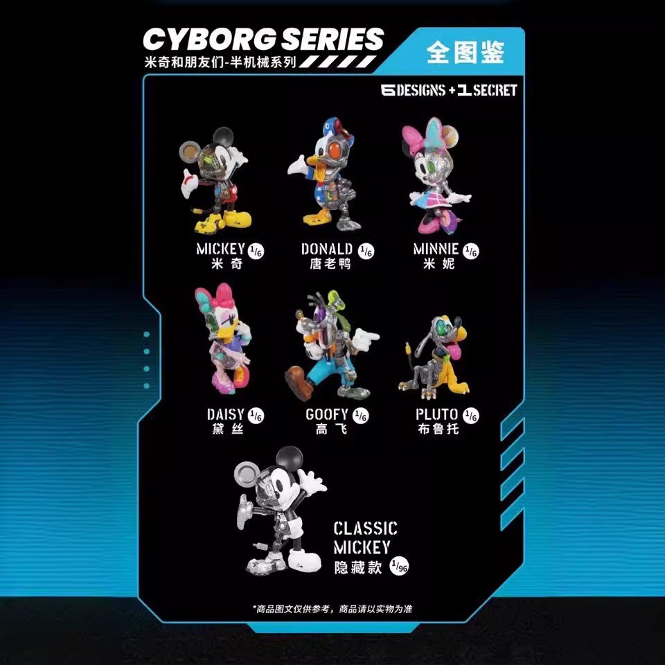 โมเดล ได้ 1 ตัว | Disney - Mickey and Friends Cyborg Series by 52Toys