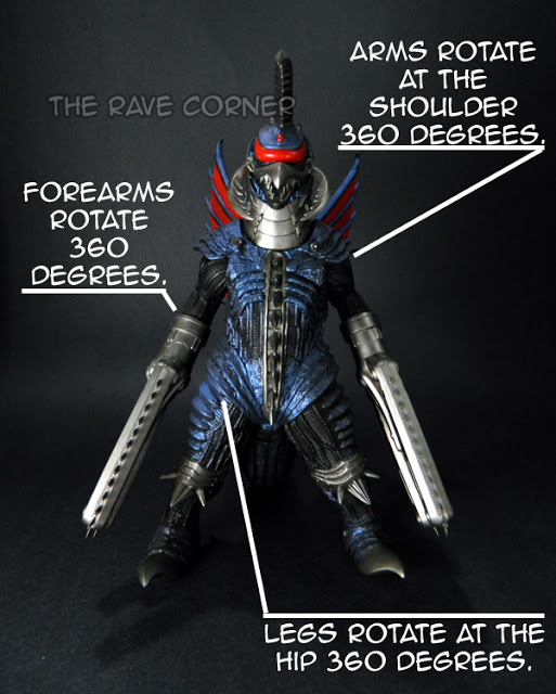 Godzilla - Final Wars Gigan 2005 Power-Up Ver. 10” by Bandai