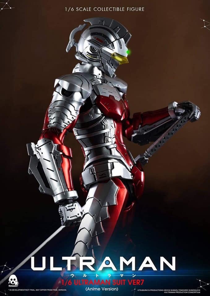 Pre-order : Ultraman Suit Ver 7 (Anime Version) 1/6 Scale Collectible Figure By THREEZERO