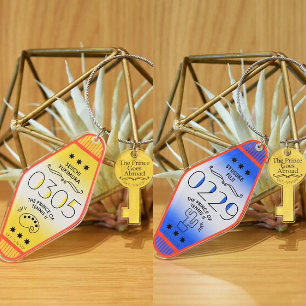 PRE-ORDER : New Prince of Tennis The Prince Goes Abroad Room Key Holder with Key Charm