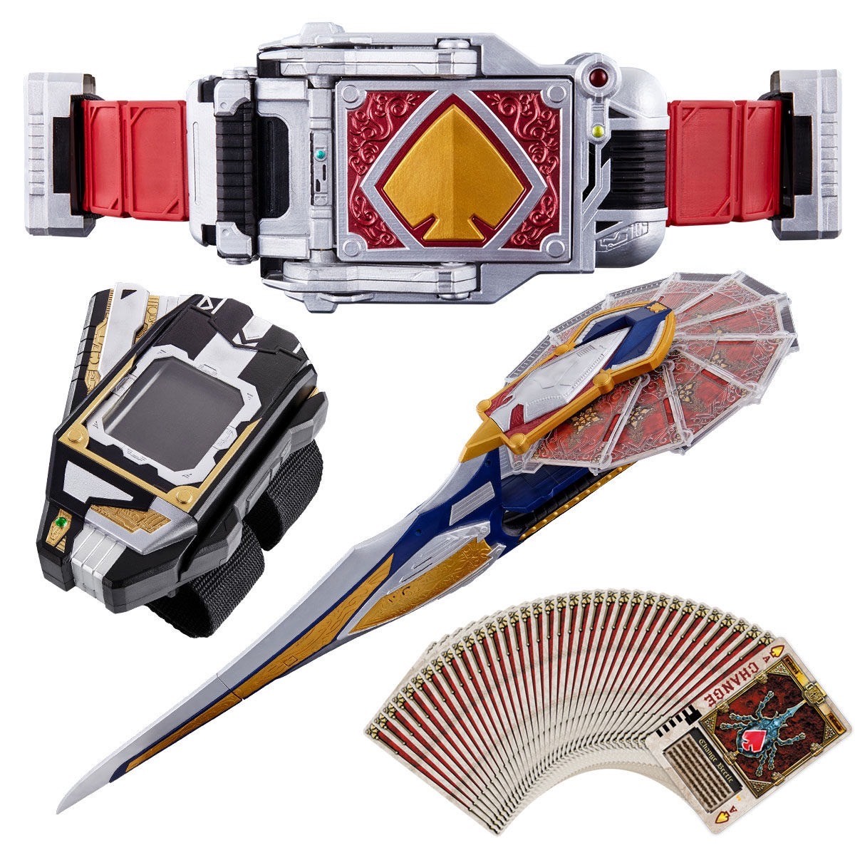 Masked Rider Blade - COMPLETE SELECTION MODIFICATION (CSM) - Blay Buckle & Rouse Absorber & Blay Rouzer Set by Premium Bandai [Resale 2024] (Limited มีกล่องน้ำตาล)
