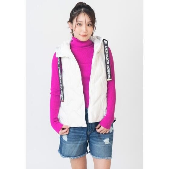 PRE-ORDER : Bakuage Sentai Boonboomger Bun Pink/Mira Shifuto Logo Tape Down Vest