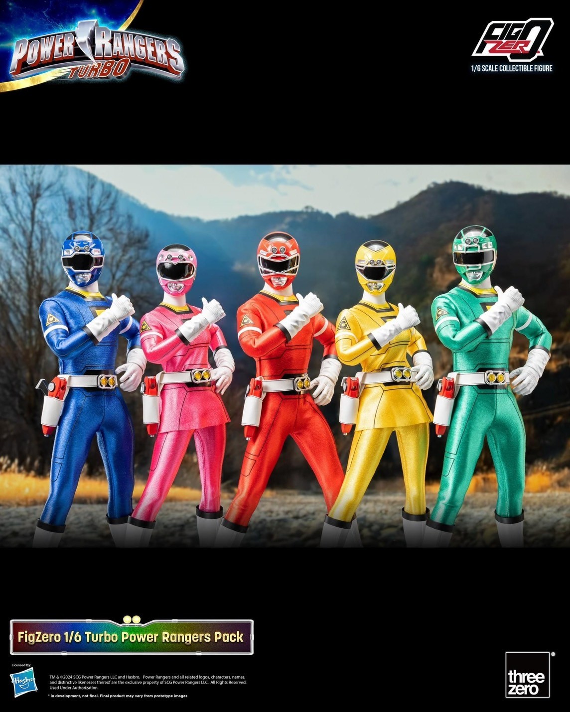 Pre-order : Power Rangers Turbo FigZero 1/6 Turbo Power Rangers Pack by Threezero