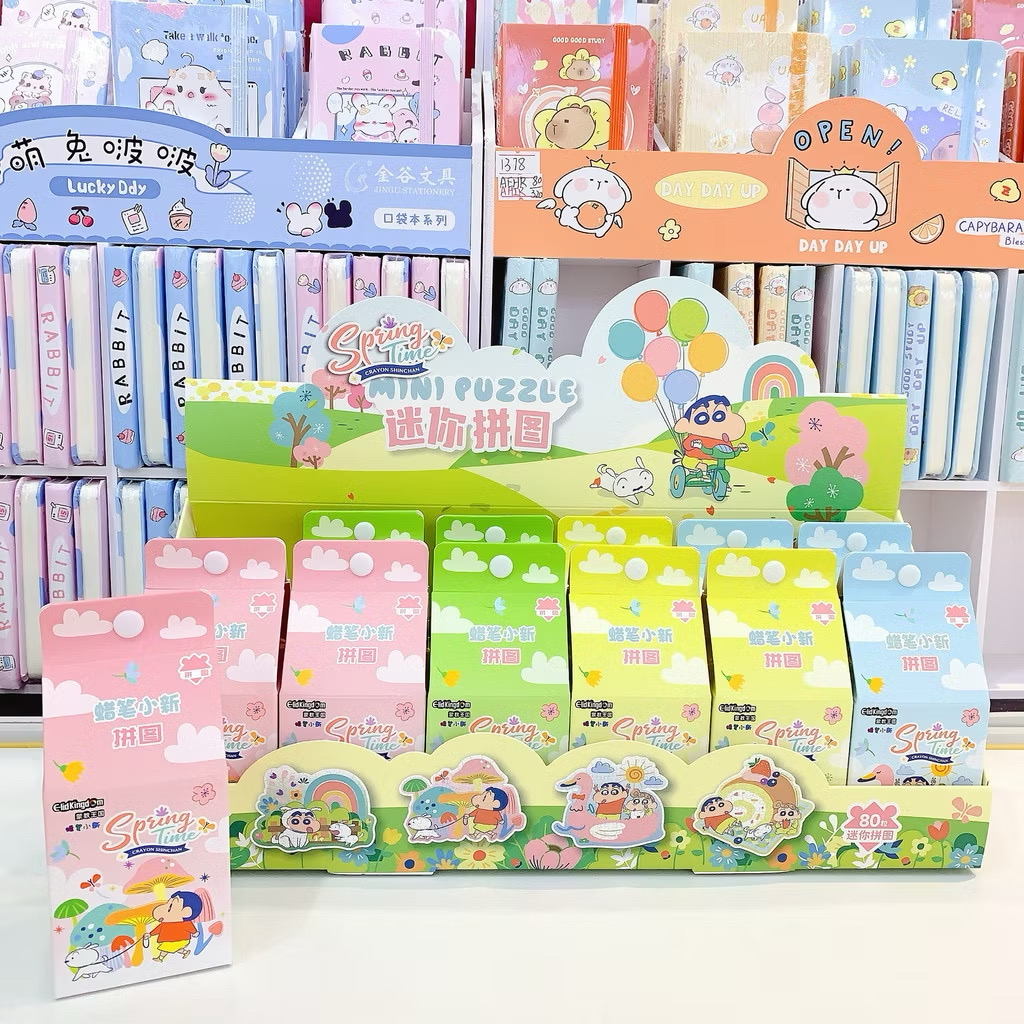 ตัวต่อจิ๊กซอว์ ชินจัง ลิขสิทธิ์แท้ Jigsaw Crayon Shinchan Spring Time Mini Puzzle by Mokau