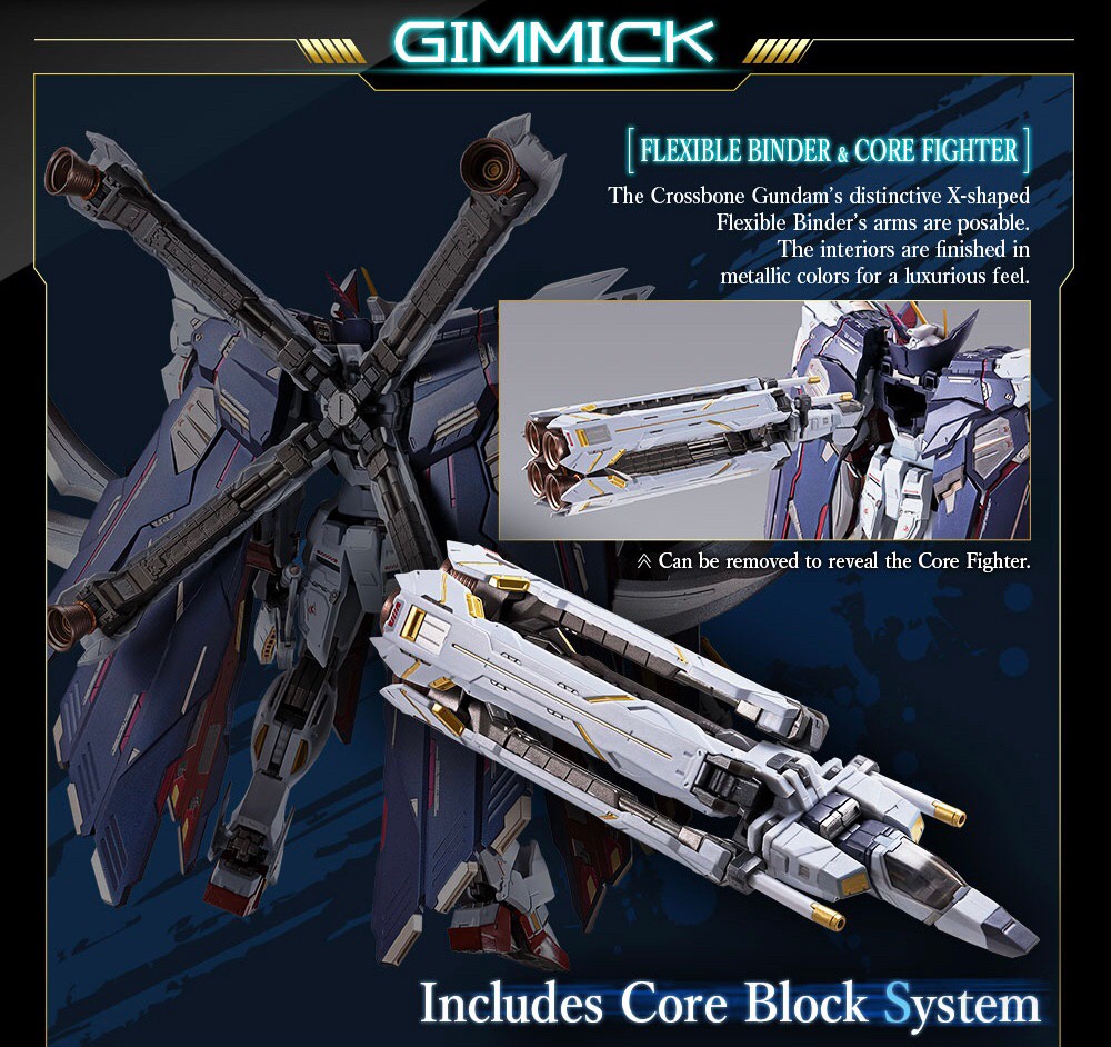 METAL BUILD Crossbone Gundam X1 Full Cloth By Premium Bandai (Lot JP มีกล่องน้ำตาล)