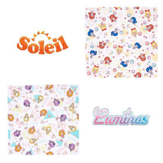 PRE-ORDER : Aikatsu! Style Total Pattern Large Format Handkerchief