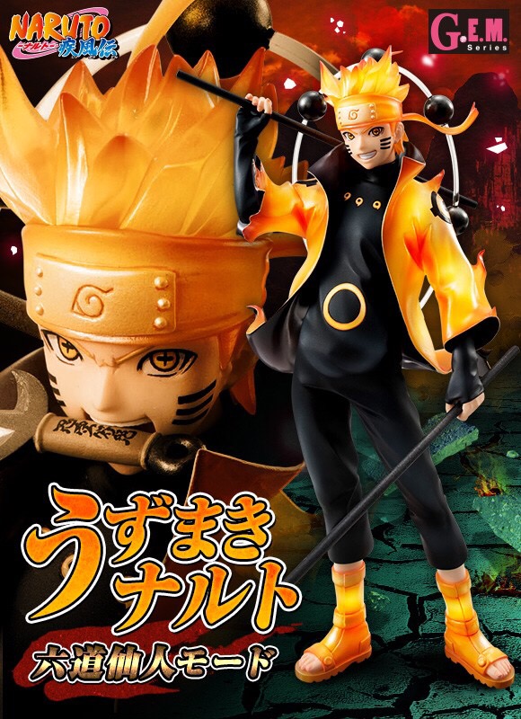 PRE-ORDER : G.E.M. Series Naruto Shippuden 1/8 Scale Pre-Painted Figure: Uzumaki Naruto Rikudon Sennin Mode (Resale)
