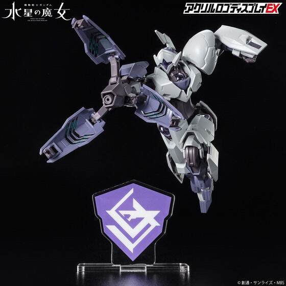 PRE-ORDER : Acrylic Logo Display EX Mobile Suit Gundam The Witch from Mercury Dormitory Mark