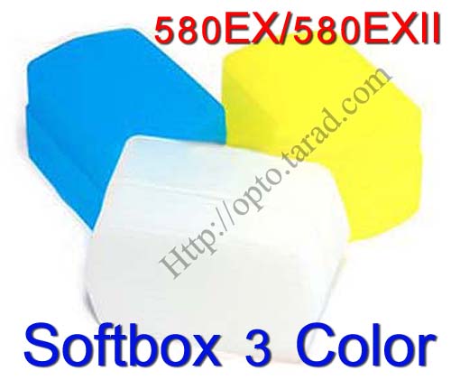 3 Color Bounce Flash Diffuser 580EX 580EX II