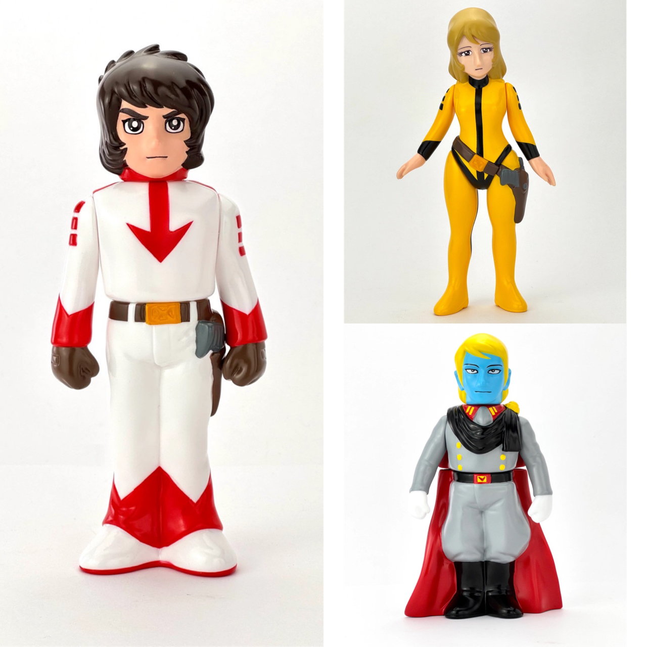 Pre-order : Space Battleship Yamato Kodai Susumu / Deslar / Mori Yuki (Limited Initial Sales) Soft Vinyl Figure by Artisan Toy