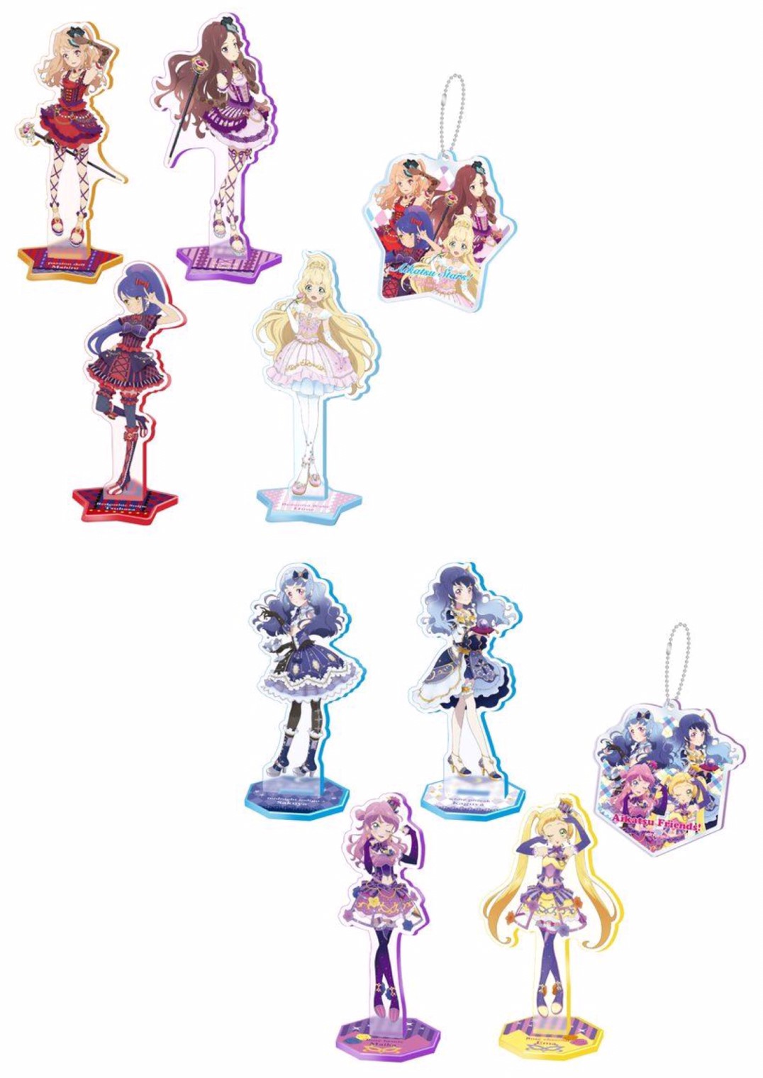 PRE-ORDER : All Aikatsu! Acrylic Labaster Collection 2nd (Aikatsu Stars! SET2, Aikatsu Friends! SET)