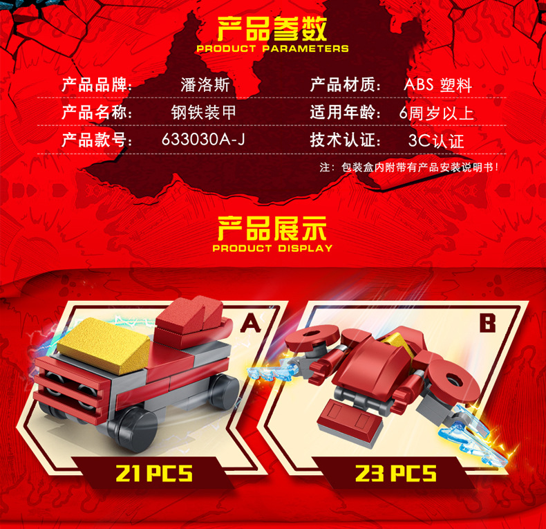 Panlos 633030 Iron Man