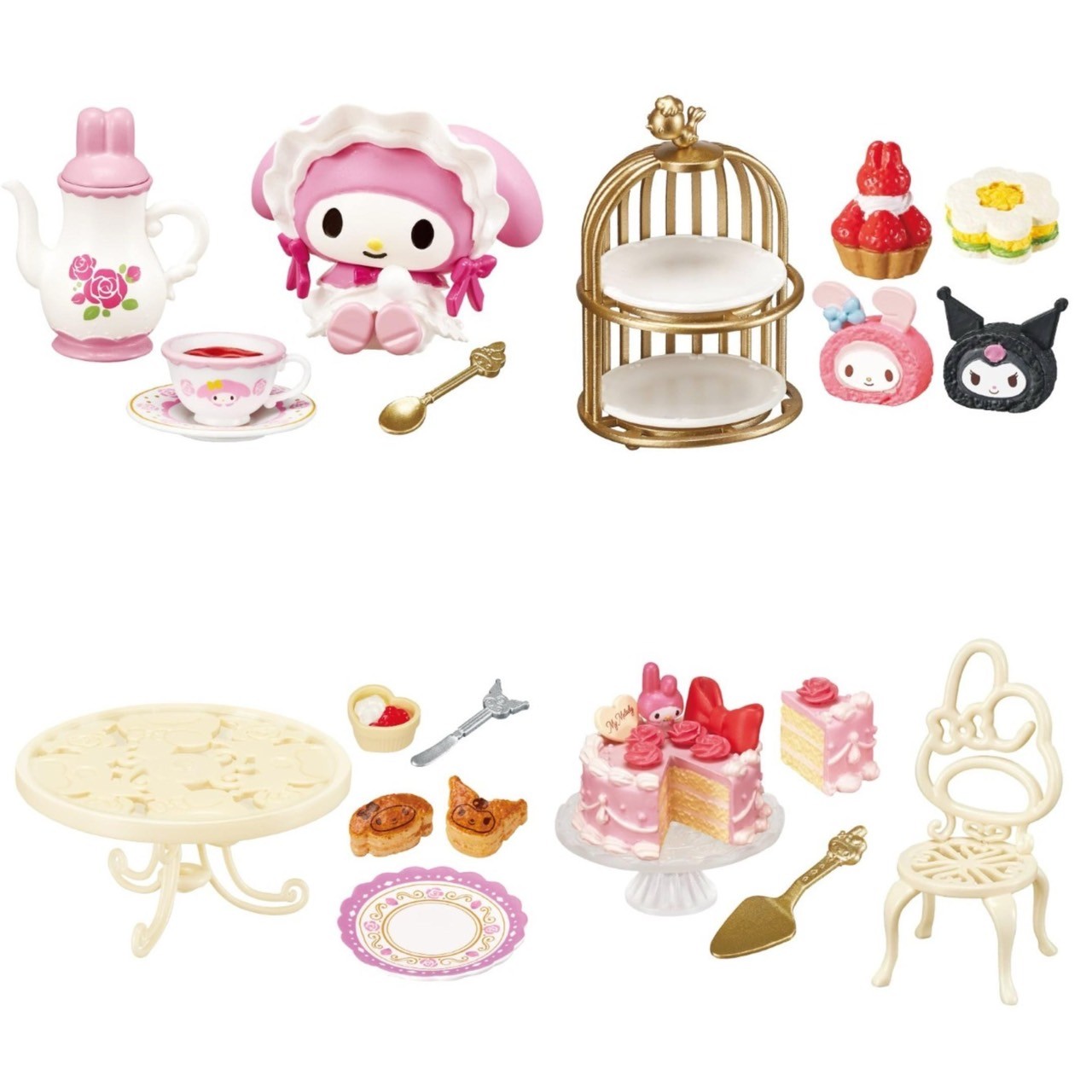 Sanrio - My Melody Kuromi Sweet Tea Party by Re-Ment (Set of 8)