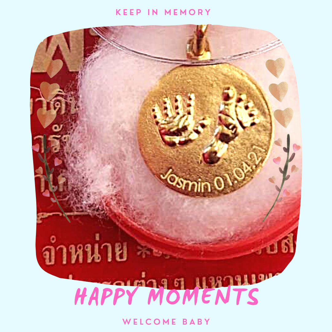 จี้ทองคำแท้ รับขวัญวันแรกเกิด พร้อมสลักชื่อ