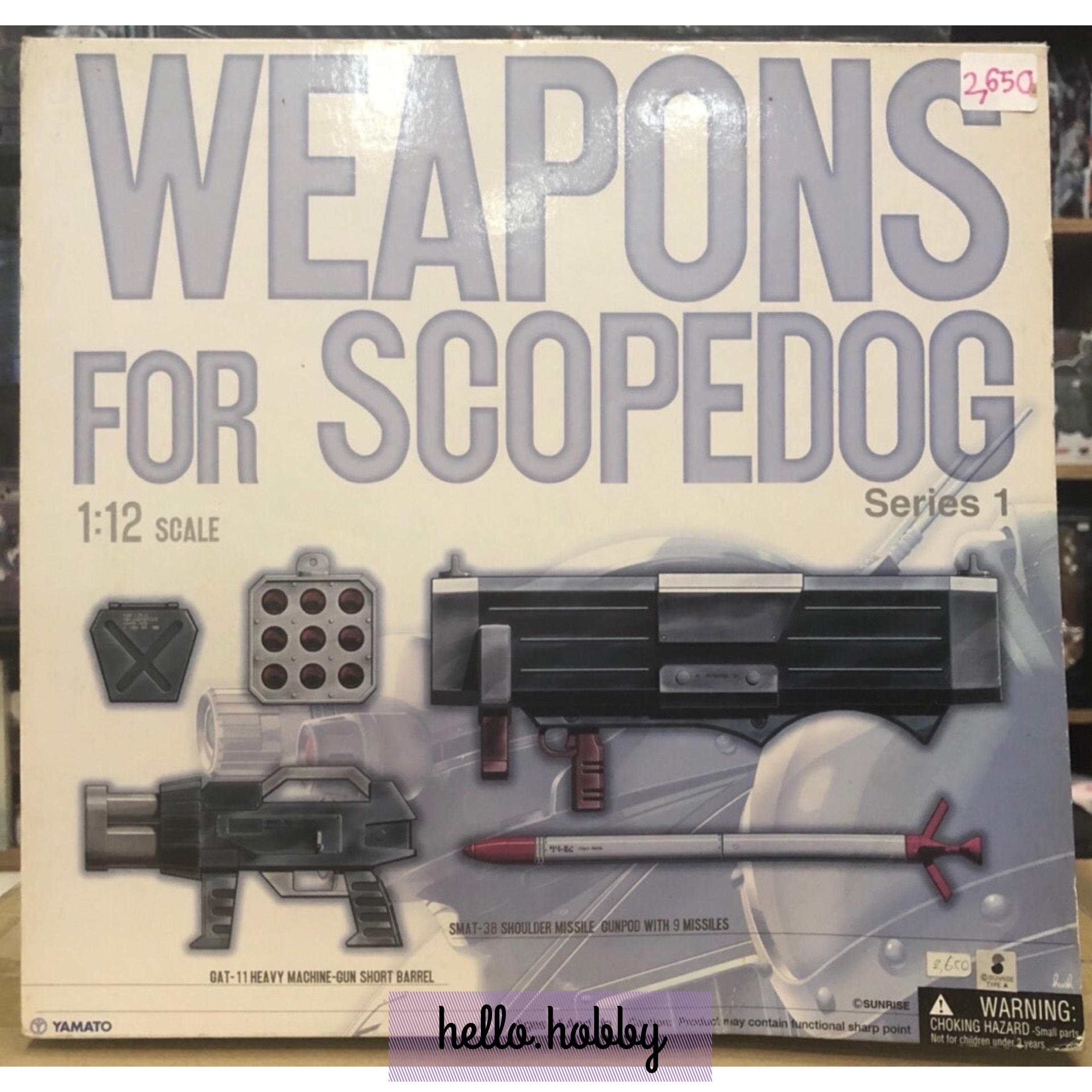 Armored Trooper Votoms - Weapons for Scopedog Series 1 1/12 Scale by Yamato