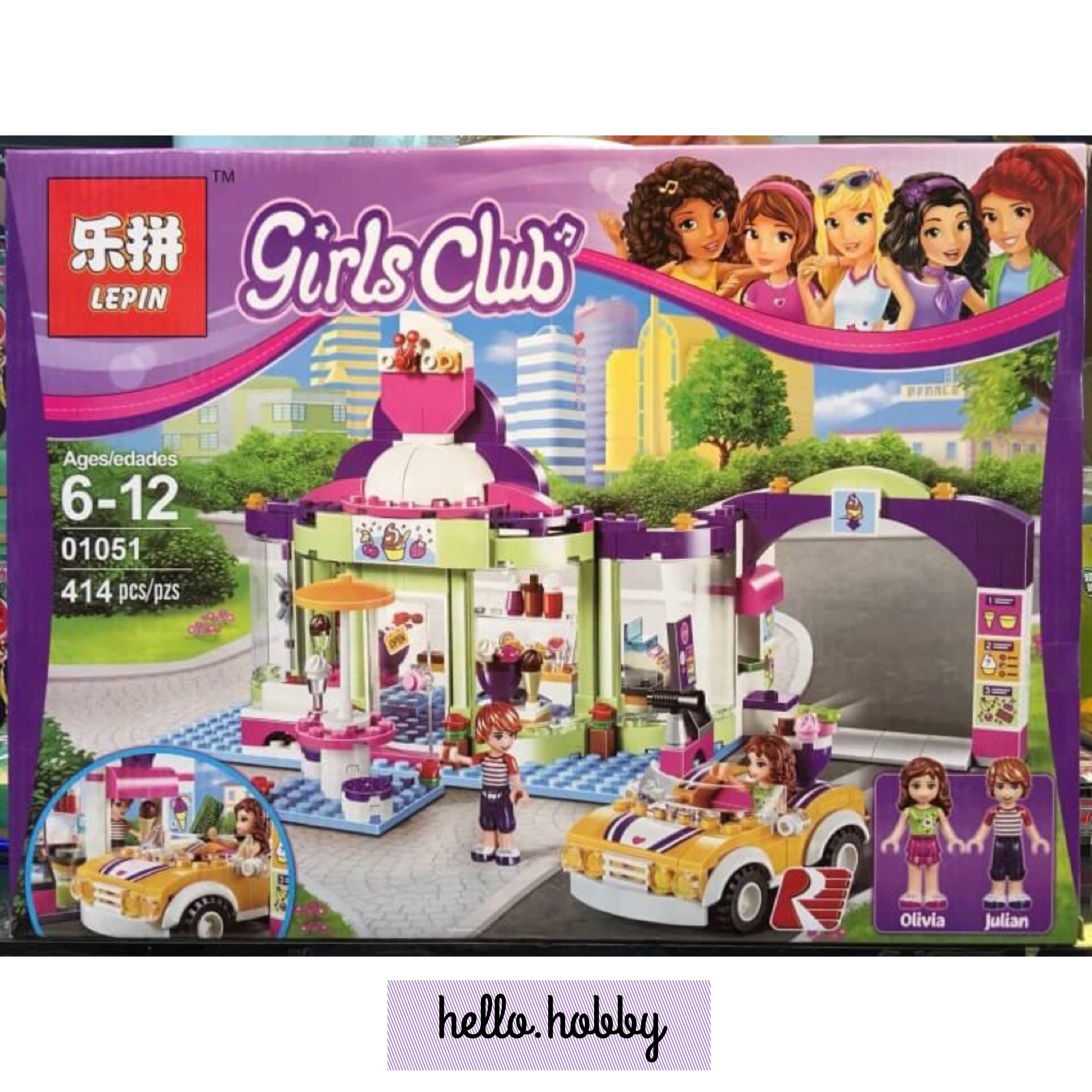 Lepin 01051 Friends Heartlake Frozen Yogurt Shop 414pcs