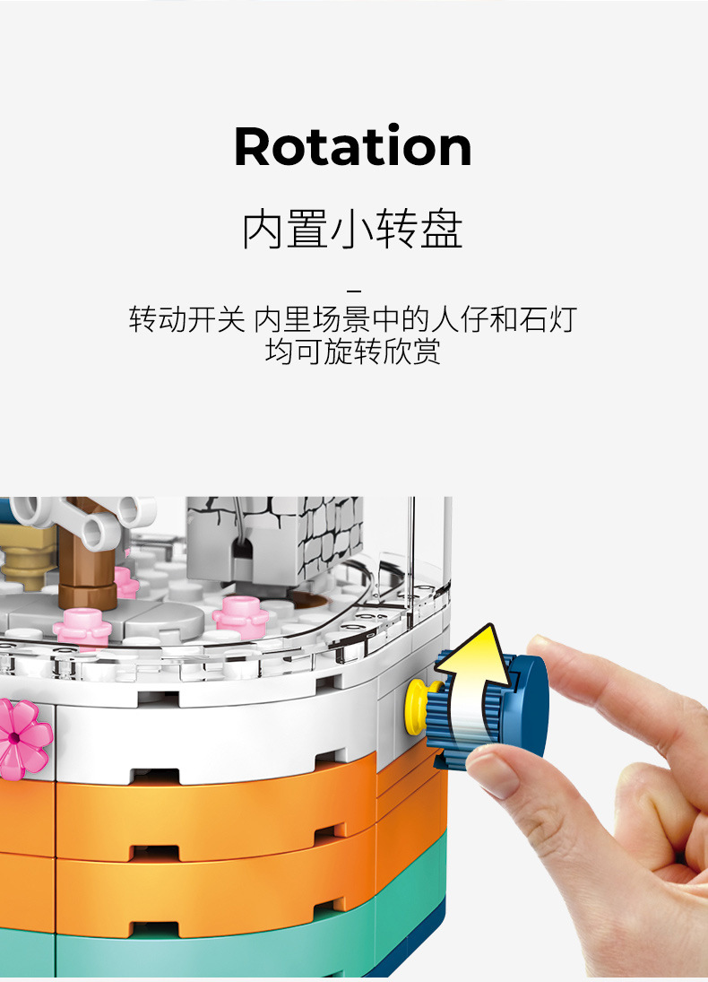 Sembo Block 601077 Japanese mini street Cherry Blossom 259pcs (มีไฟ)