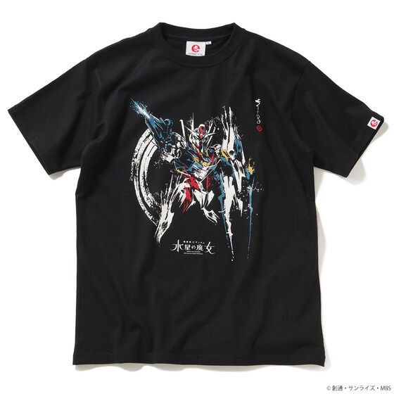 PRE-ORDER : STRICT-G JAPAN "Mobile Suit Gundam: The Witch From Mercury" Brush Painting T-shirt