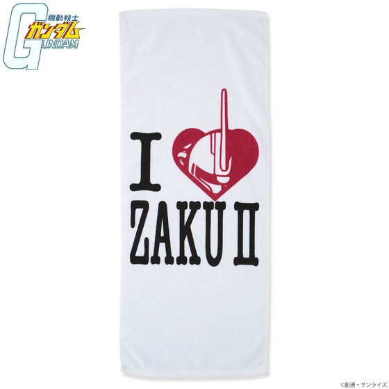 PRE-ORDER : Mobile Suit Gundam I LOVE MOBILE SUIT Face Towel